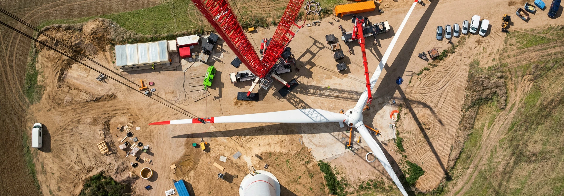 Ueberwachung Windpark Module Bauphase